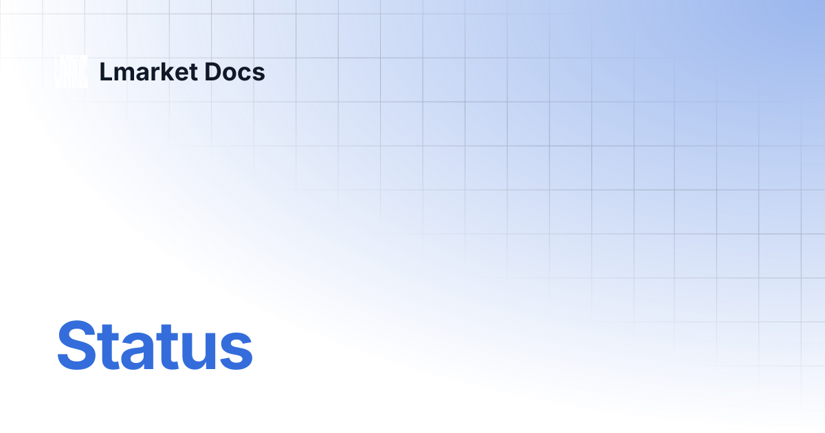 Status | Lmarket Docs